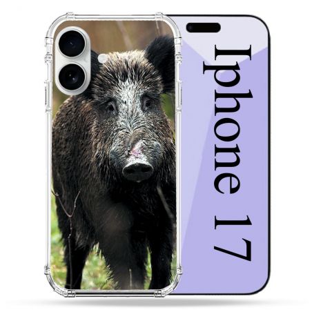 Coque Renforcée Magsafe Pour Iphone 17 Chasse Sanglier bois