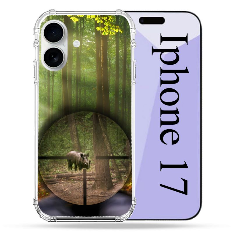 Coque Renforcée Magsafe Pour Iphone 17 Chasse Sanglier Viseur