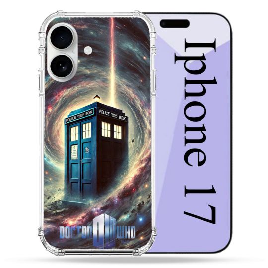 Coque Renforcée Magsafe Pour Iphone 17 Dr Who Tardis Univers
