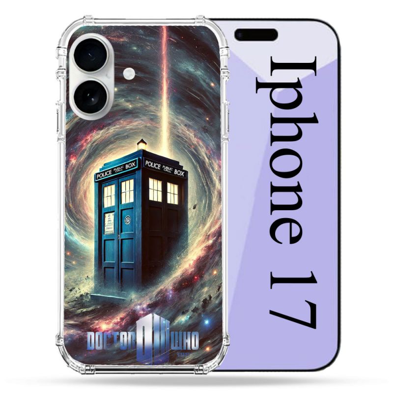 Coque Renforcée Magsafe Pour Iphone 17 Dr Who Tardis Univers