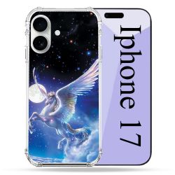 Coque Renforcée Magsafe Pour Iphone 17 Fantastique Licorne Céleste
