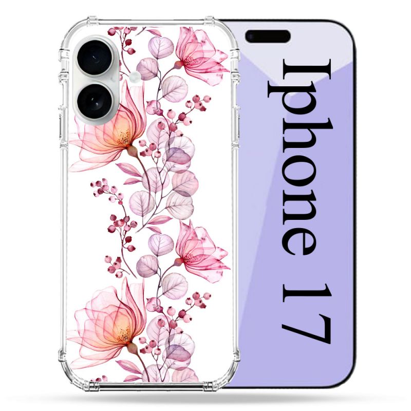 Coque Renforcée Magsafe Pour Iphone 17 Fleur Eclosion