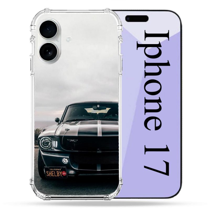 Coque Renforcée Magsafe Pour Iphone 17 Ford Mustang GT500 Vintage