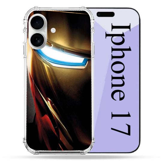Coque Renforcée Magsafe Pour Iphone 17 Iron Man Casque