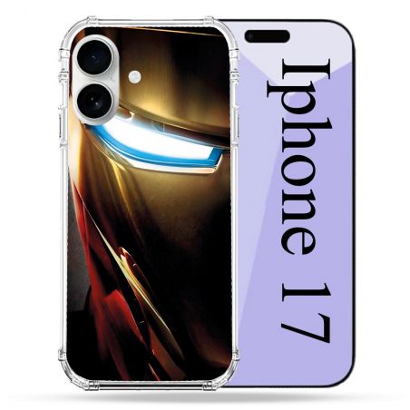 Coque Renforcée Magsafe Pour Iphone 17 Iron Man Casque