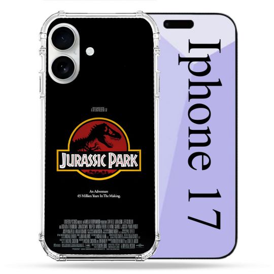 Coque Renforcée Magsafe Pour Iphone 17 Jurassic Park Affiche