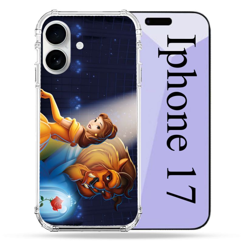 Coque Renforcée Magsafe Pour Iphone 17 La Belle et La Bête