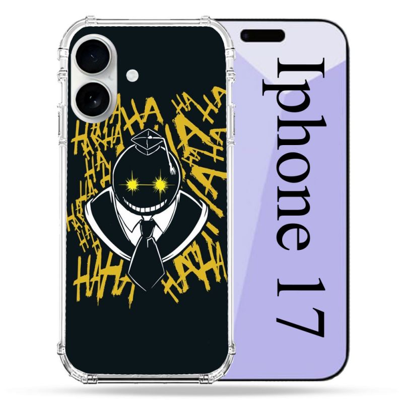 Coque Renforcée Magsafe Pour Iphone 17 Manga Assassination Classroom Kuro Noir