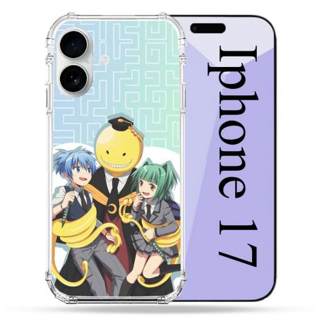 Coque Renforcée Magsafe Pour Iphone 17 Manga Assassination Classroom Kuro Trio