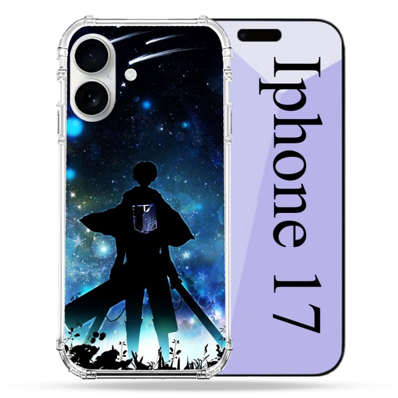 Coque Renforcée Magsafe Pour Iphone 17 Manga Attaque Titans Levi