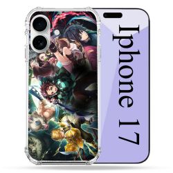 Coque Renforcée Magsafe Pour Iphone 17 Manga Demon Slayer Groupe