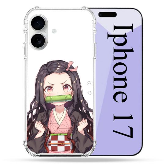 Coque Renforcée Magsafe Pour Iphone 17 Manga Demon Slayer Nezuko