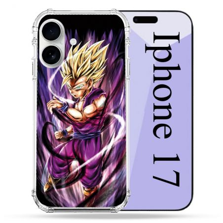 Coque Renforcée Magsafe Pour Iphone 17 Manga Dragon Ball Sangohan Violet