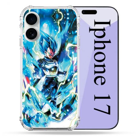 Coque Renforcée Magsafe Pour Iphone 17 Manga Dragon Ball Vegeta Bleu