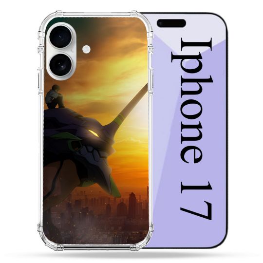 Coque Renforcée Magsafe Pour Iphone 17 Manga Evangelion