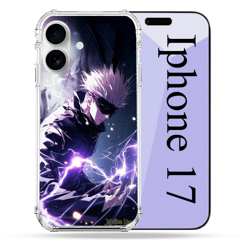 Coque Renforcée Magsafe Pour Iphone 17 Manga Jujutsu Kaisen Gojo Saturo