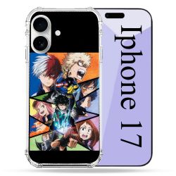 Coque Renforcée Magsafe Pour Iphone 17 Manga My Hero Academia Noir