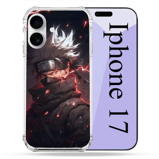 Coque Renforcée Magsafe Pour Iphone 17 Manga Naruto Kakashi Dark