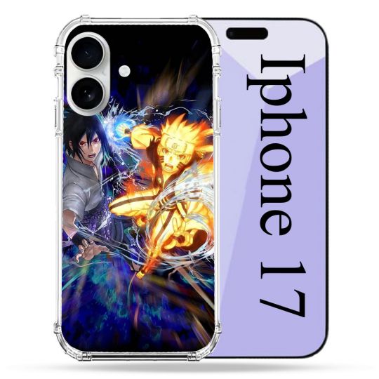 Coque Renforcée Magsafe Pour Iphone 17 Manga Naruto VS