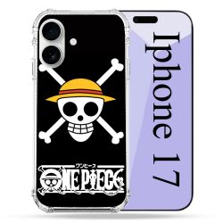 Coque Renforcée Magsafe Pour Iphone 17 Manga One Piece Tete de Mort
