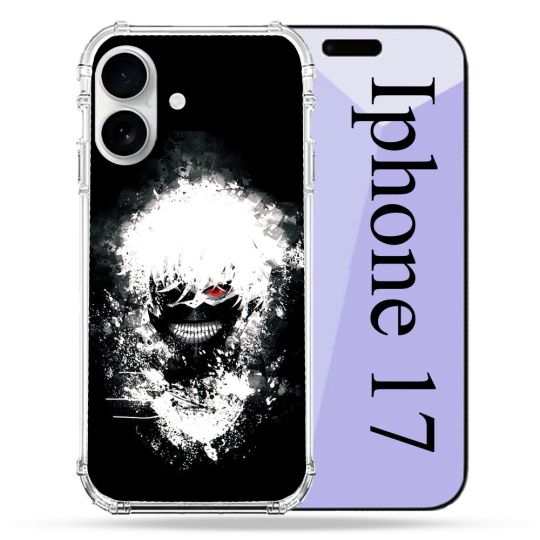 Coque Renforcée Magsafe Pour Iphone 17 Manga Tokyo Ghoul Kaneki Tag