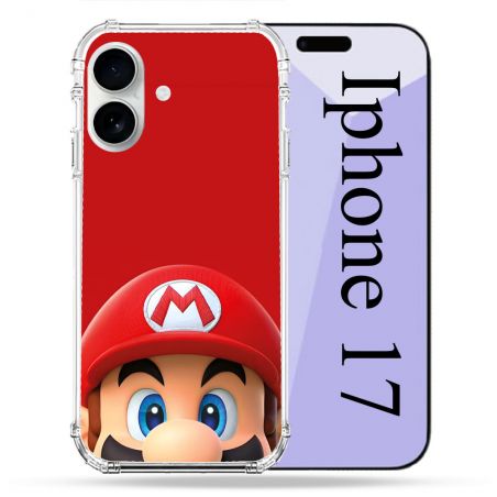 Coque Renforcée Magsafe Pour Iphone 17 Mario Rouge
