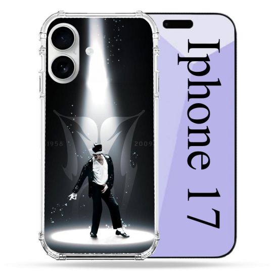 Coque Renforcée Magsafe Pour Iphone 17 Michael Jackson Noir