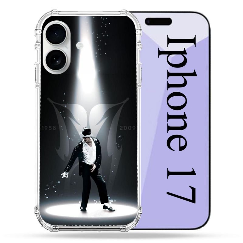 Coque Renforcée Magsafe Pour Iphone 17 Michael Jackson Noir