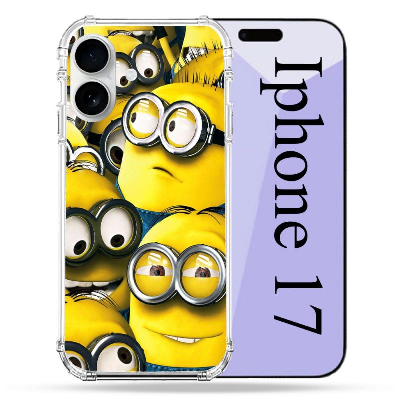 Coque Renforcée Magsafe Pour Iphone 17 Minions Groupe