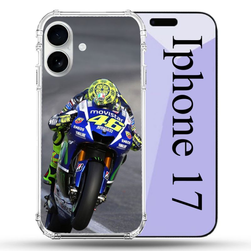 Coque Renforcée Magsafe Pour Iphone 17 Moto Course GP Wheeling 46