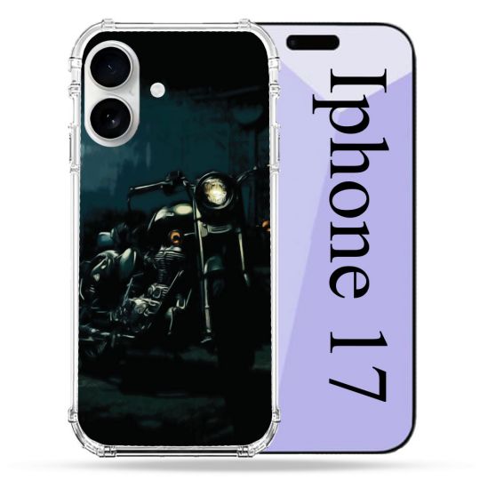 Coque Renforcée Magsafe Pour Iphone 17 Moto Harley Vintage