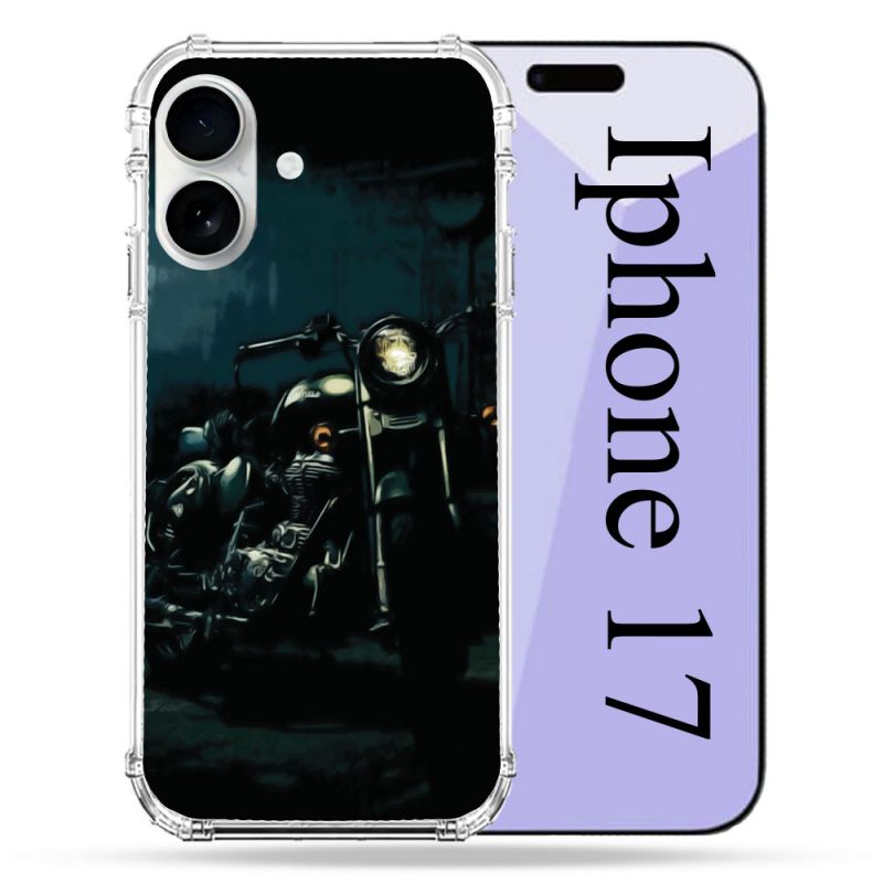 Coque Renforcée Magsafe Pour Iphone 17 Moto Harley Vintage
