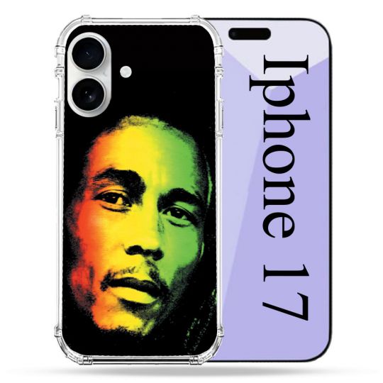 Coque Renforcée Magsafe Pour Iphone 17 Musique Bob Marley 2