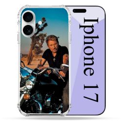 Coque Renforcée Magsafe Pour Iphone 17 Musique Johnny Hallyday Moto