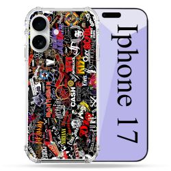 Coque Renforcée Magsafe Pour Iphone 17 Musique Rock Groupe