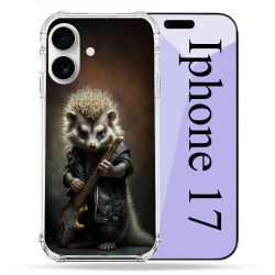Coque Renforcée Magsafe Pour Iphone 17 Musique Rock Herisson