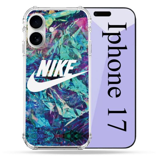 Coque Renforcée Magsafe Pour Iphone 17 Nike Turquoise
