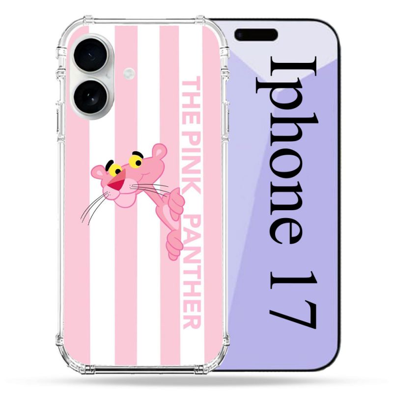 Coque Renforcée Magsafe Pour Iphone 17 Panthere Rose