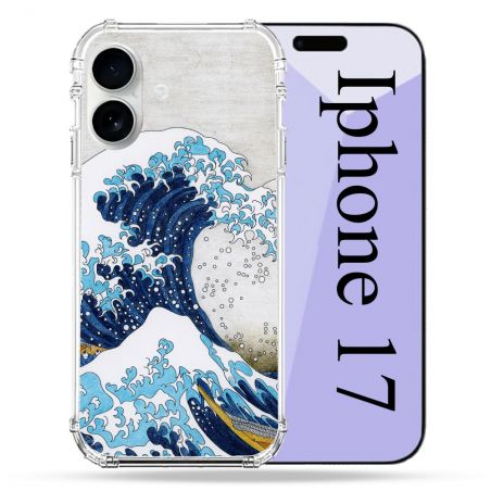 Coque Renforcée Magsafe Pour Iphone 17 Peinture La Grande Vague