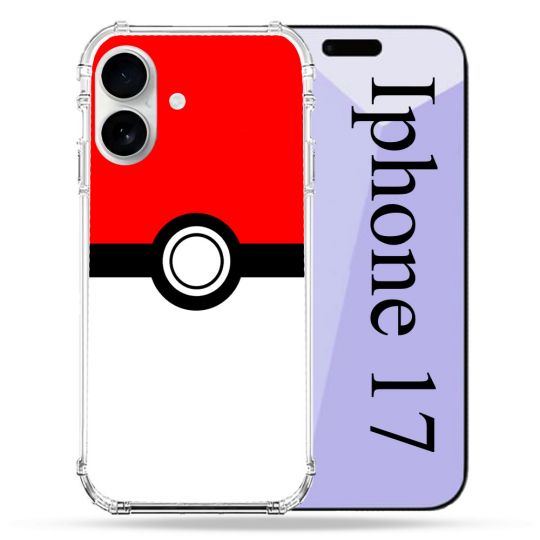 Coque Renforcée Magsafe Pour Iphone 17 Pokemon Pokeball
