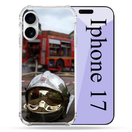 Coque Renforcée Magsafe Pour Iphone 17 Pompier Casque Camion