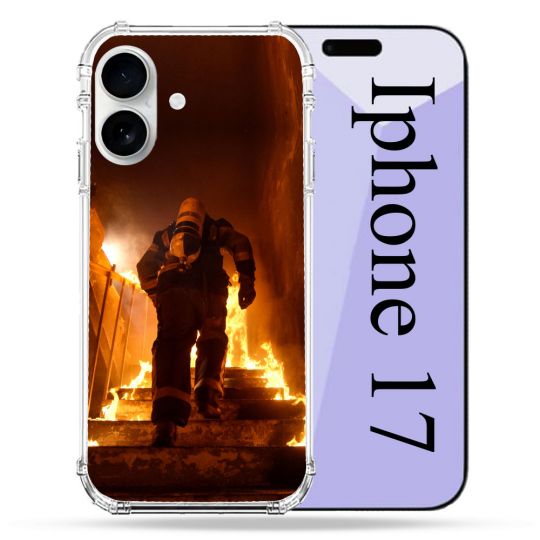 Coque Renforcée Magsafe Pour Iphone 17 Pompier Escalier