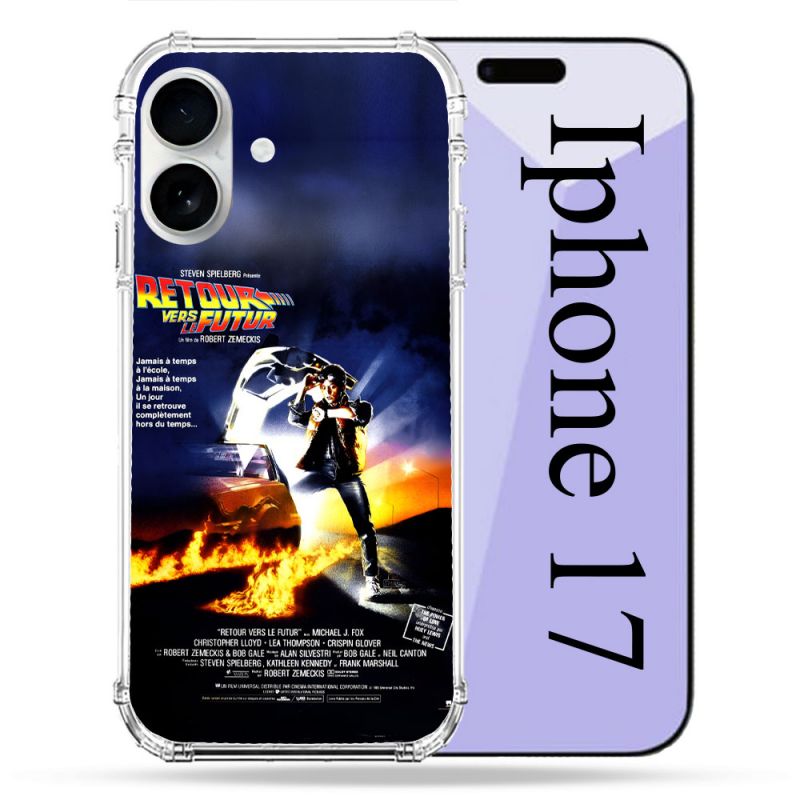 Coque Renforcée Magsafe Pour Iphone 17 Retour Vers Le Futur Affiche