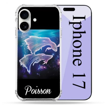 Coque Renforcée Magsafe Pour Iphone 17 Signe Zodiaque 2 Poisson