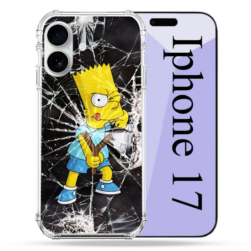 Coque Renforcée Magsafe Pour Iphone 17 Simpson Bart