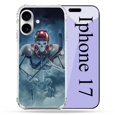 Coque Renforcée Magsafe Pour Iphone 17 Sport Hockey Squelette