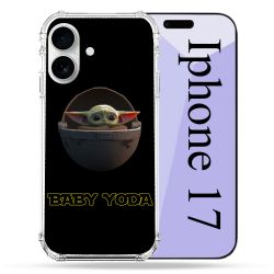Coque Renforcée Magsafe Pour Iphone 17 Star Wars - Yoda bebe noir