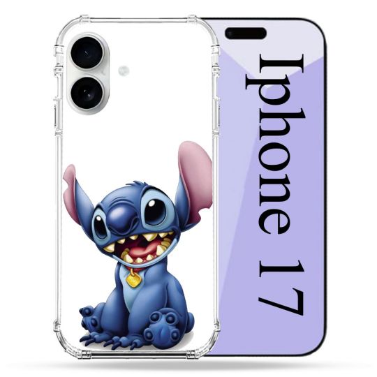 Coque Renforcée Magsafe Pour Iphone 17 Stitch Blanc