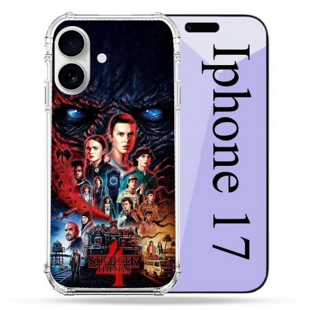Coque Renforcée Magsafe Pour Iphone 17 Stranger Things Affiche 4