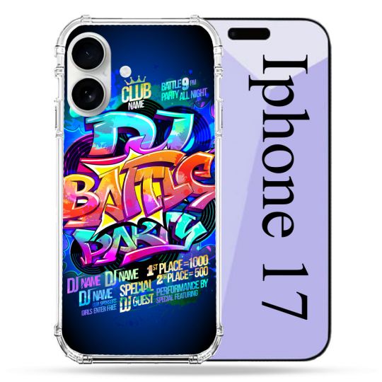 Coque Renforcée Magsafe Pour Iphone 17 Street Art Rap